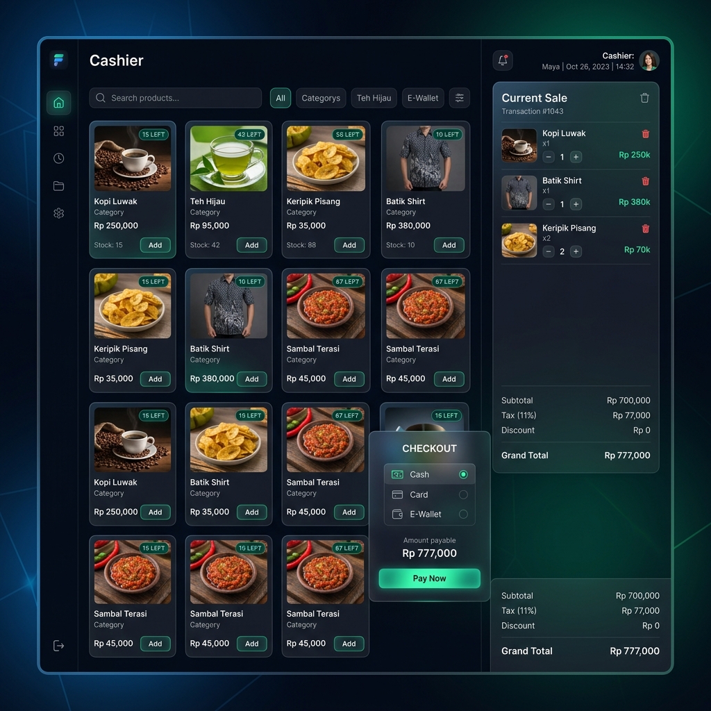 Mini POS — Point of Sale System Preview